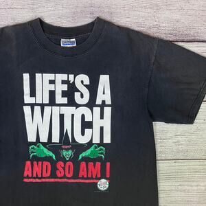 Vintage 1990s Life's A Witch & So Am I Wizard of Oz T-shirt